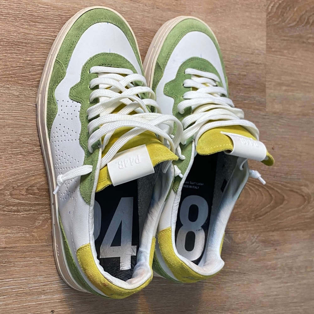 P448 Green and White Sneakers